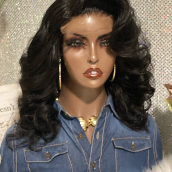 🔥72 HOUR SALE NEW 14” Leayeshia 5X4 Closure 💯 Brazilian Human Hair Wig 🔥 - Picture 2 of 16